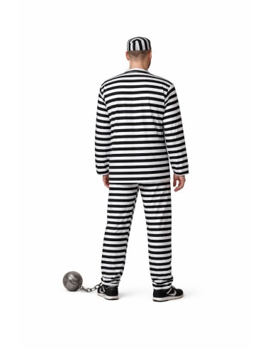 Costume de Prisonnier Taille L | Déguisements pour Adultes Le Roi du Carnaval